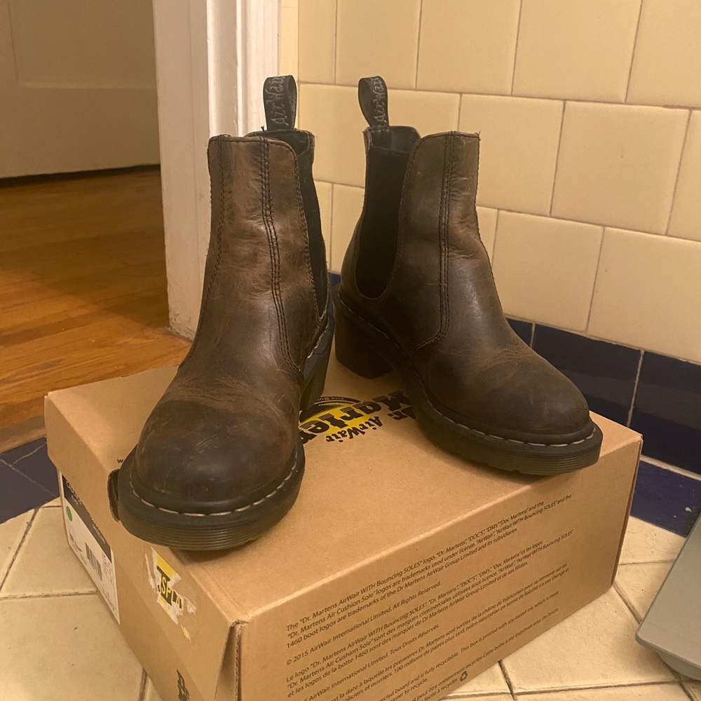 Dr. Martens Leather Cadance Chelsea Boots